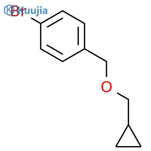 1-Bromo-4-(cyclopropylmethoxy)methylbenzene structure
