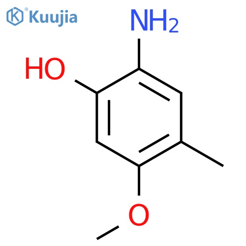 2-Amino-5-methoxy-4-methylphenol structure