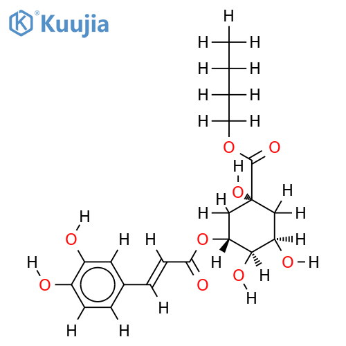 5-O-caffeoylquinic acid butyl ester structure