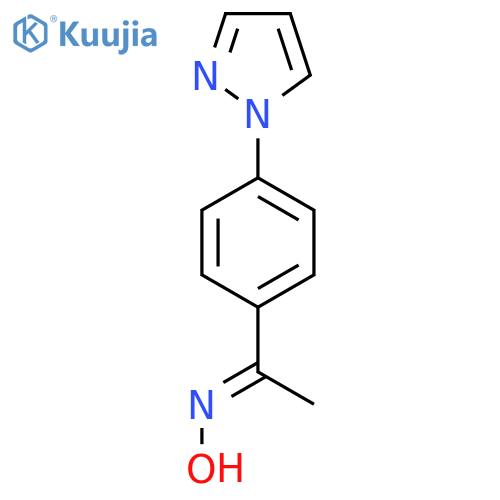 N-{1-4-(1H-Pyrazol-1-yl)phenylethylidene}hydroxylamine structure