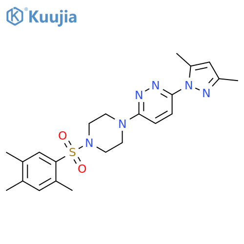 3-(3,5-dimethyl-1H-pyrazol-1-yl)-6-[4-(2,4,5-trimethylbenzenesulfonyl)piperazin-1-yl]pyridazine structure