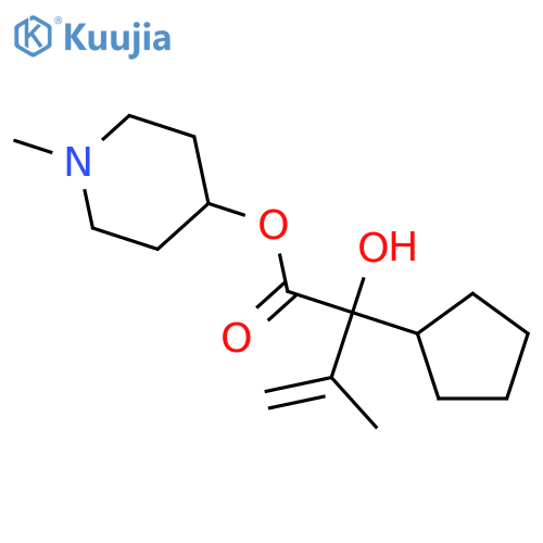 Cyclopentaneaceticacid, a-hydroxy-a-(1-methylethenyl)-,1-methyl-4-piperidinyl ester structure