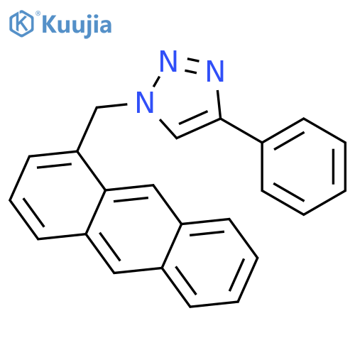1-(anthracen-1-ylmethyl)-4-phenyltriazole structure