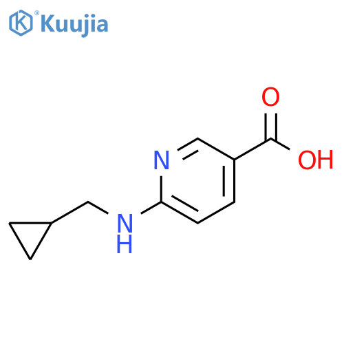 6-(cyclopropylmethylamino)pyridine-3-carboxylic acid structure
