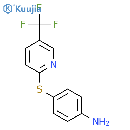 4-{5-(Trifluoromethyl)-2-pyridinyl-sulfanyl}aniline structure