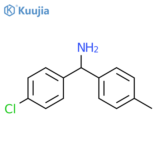 (4-chlorophenyl)(4-methylphenyl)methanamine structure