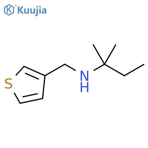 (2-methylbutan-2-yl)(thiophen-3-yl)methylamine structure
