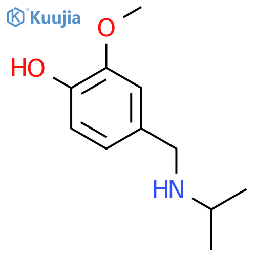 2-Methoxy-4-{[(propan-2-yl)amino]methyl}phenol structure