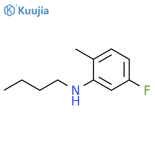 N-butyl-5-fluoro-2-methylaniline structure
