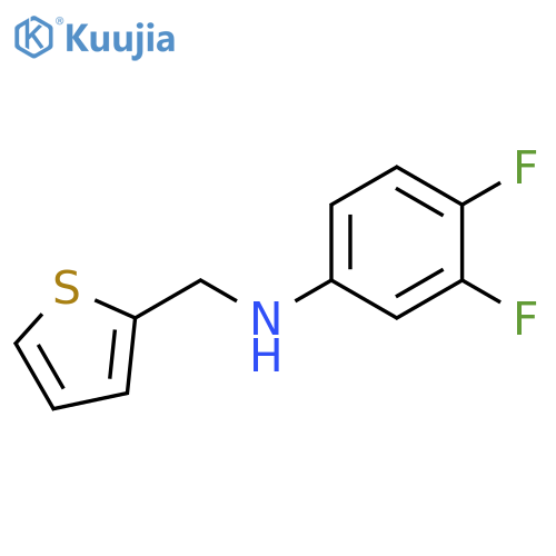 3,4-difluoro-N-(thiophen-2-yl)methylaniline structure