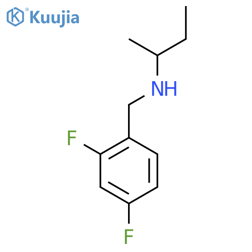 (Butan-2-yl)[(2,4-difluorophenyl)methyl]amine structure