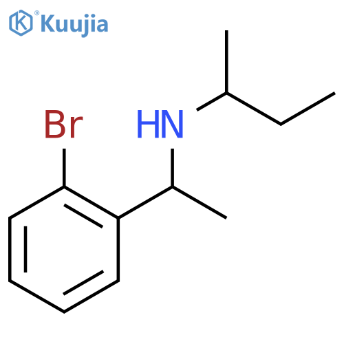 1-(2-bromophenyl)ethyl(butan-2-yl)amine structure