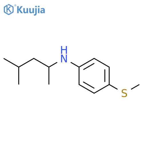 N-(4-methylpentan-2-yl)-4-(methylsulfanyl)aniline structure