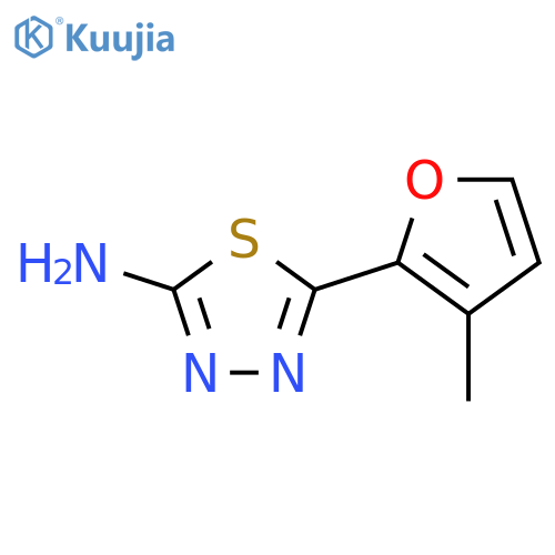 5-(3-Methylfuran-2-yl)-1,3,4-thiadiazol-2-amine structure