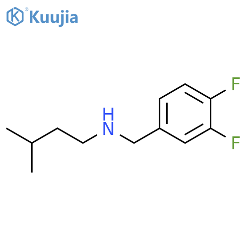 (3,4-difluorophenyl)methyl(3-methylbutyl)amine structure