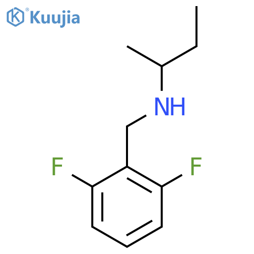 (Butan-2-yl)[(2,6-difluorophenyl)methyl]amine structure