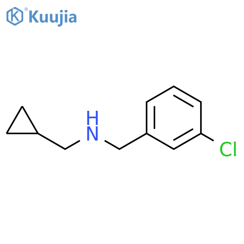 (3-chlorophenyl)methyl(cyclopropylmethyl)amine structure
