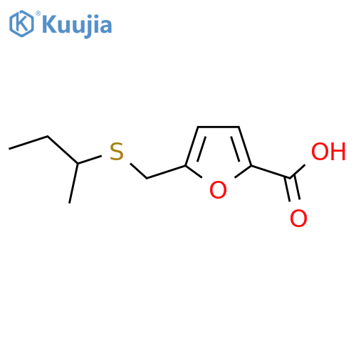5-(butan-2-ylsulfanyl)methylfuran-2-carboxylic acid structure