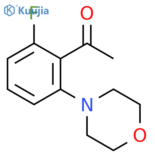 1-[2-fluoro-6-(morpholin-4-yl)phenyl]ethan-1-one structure