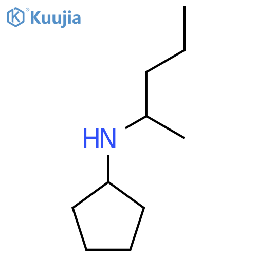 N-(pentan-2-yl)cyclopentanamine structure