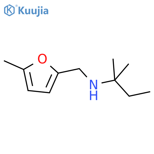 (2-methylbutan-2-yl)(5-methylfuran-2-yl)methylamine structure