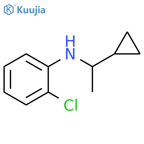 2-chloro-N-(1-cyclopropylethyl)aniline structure