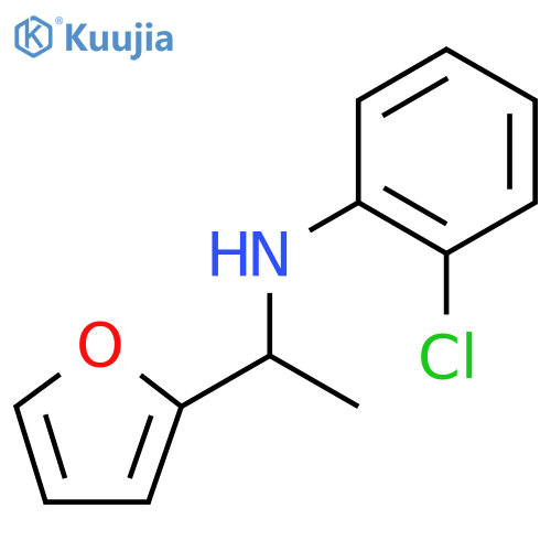2-chloro-N-1-(furan-2-yl)ethylaniline structure