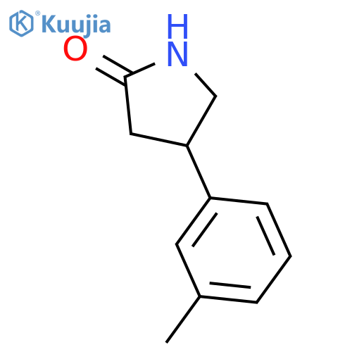 4-(3-Methylphenyl)-2-pyrrolidinone structure