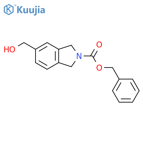 benzyl 5-(hydroxymethyl)-2,3-dihydro-1H-isoindole-2-carboxylate structure