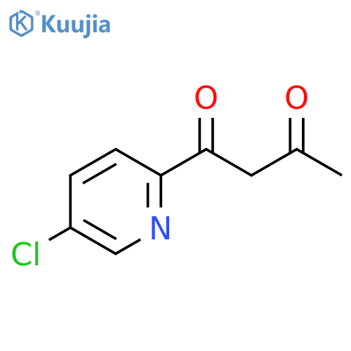 1-(5-chloropyridin-2-yl)butane-1,3-dione structure