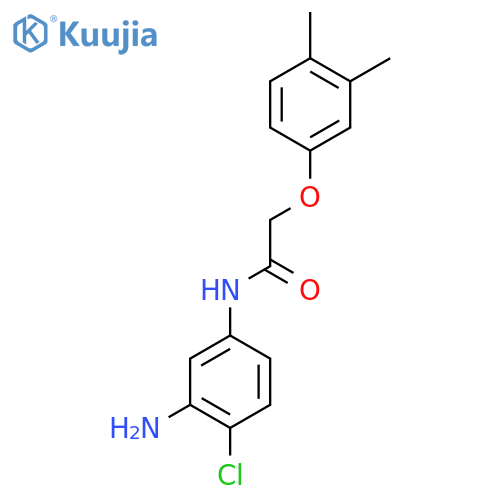 N-(3-Amino-4-chlorophenyl)-2-(3,4-dimethylphenoxy)acetamide structure