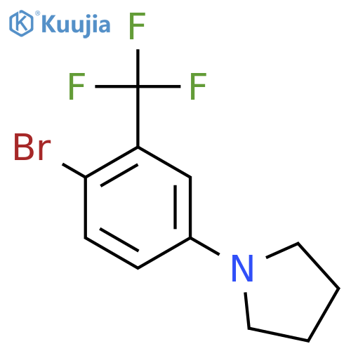 1-(4-Bromo-3-(trifluoromethyl)phenyl)pyrrolidine structure