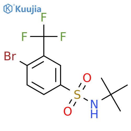 4-Bromo-N-tert-butyl-3-(trifluoromethyl)benzenesulfonamide structure