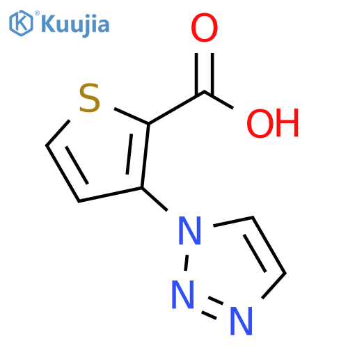 3-(1H-1,2,3-triazol-1-yl)thiophene-2-carboxylic acid structure