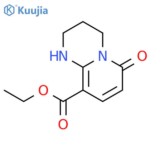 Ethyl 6-oxo-2,3,4,6-tetrahydro-1H-pyrido[1,2-a]pyrimidine-9-carboxylate structure