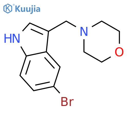 1H-Indole,5-bromo-3-(4-morpholinylmethyl)- structure