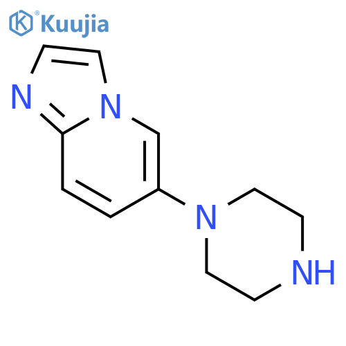 1-{imidazo1,2-apyridin-6-yl}piperazine structure