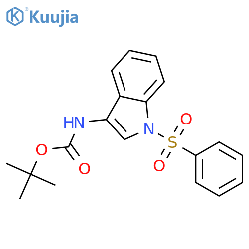 3-(tert-Butoxycarbonylamino)-1-(phenylsulfonyl) indole structure