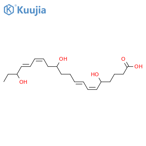 5,12,18-Trihydroxy-6,8,10,14,16-eicosapentaenoic acid; (5S,6Z,8E,10E,12R,14Z,16E,18R)-form, 10,11-Dihydro structure