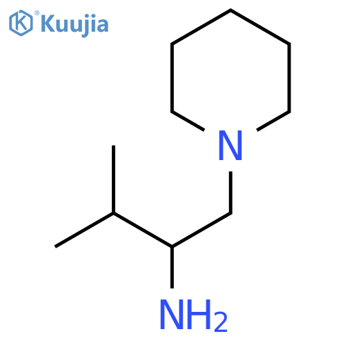 3-Methyl-1-(piperidin-1-yl)butan-2-amine structure