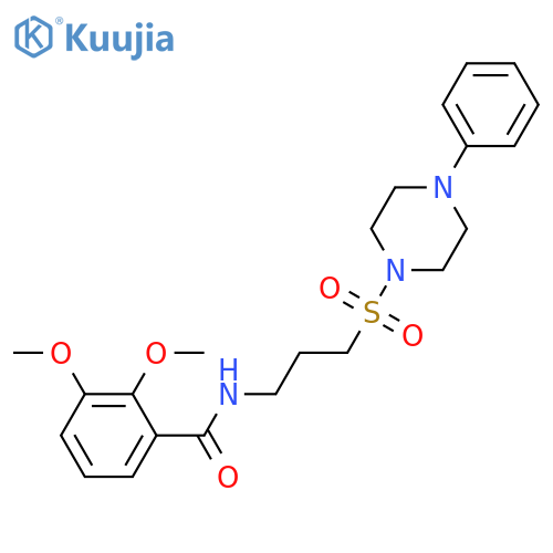 2,3-dimethoxy-N-{3-[(4-phenylpiperazin-1-yl)sulfonyl]propyl}benzamide structure