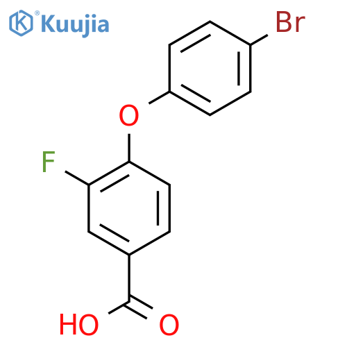 4-(4-Bromophenoxy)-3-fluorobenzoic acid structure