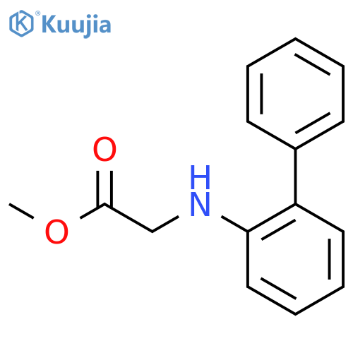methyl 2-(2-phenylphenyl)aminoacetate structure