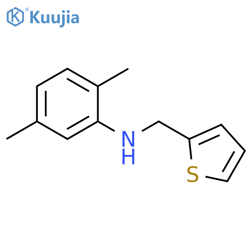 2,5-dimethyl-N-(thiophen-2-yl)methylaniline structure