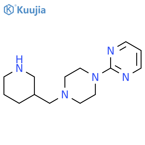 2-[4-(PIPERIDIN-3-YLMETHYL)PIPERAZIN-1-YL]PYRIMIDINE structure