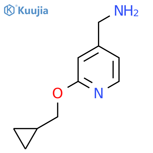 2-(Cyclopropylmethoxy)pyridin-4-ylmethanamine structure