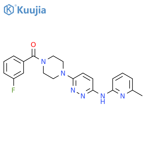 6-[4-(3-fluorobenzoyl)piperazin-1-yl]-N-(6-methylpyridin-2-yl)pyridazin-3-amine structure