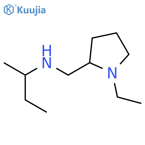 (butan-2-yl)[(1-ethylpyrrolidin-2-yl)methyl]amine structure
