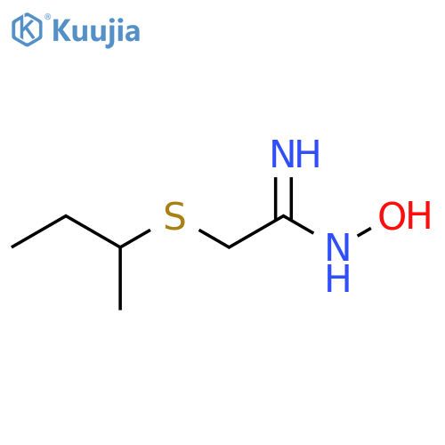 2-(butan-2-ylsulfanyl)-N'-hydroxyethanimidamide structure