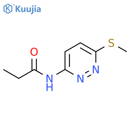 N-(6-{[(2-fluorophenyl)methyl]sulfanyl}pyridazin-3-yl)thiophene-2-carboxamide structure